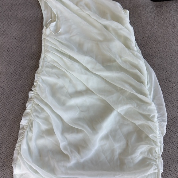 Abercrombie One Shoulder Chiffon Mini Dress - Picture 4 of 4